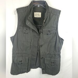 Ashley By 26 International Downtown Collection Women's Green Utility Vest Sz XL